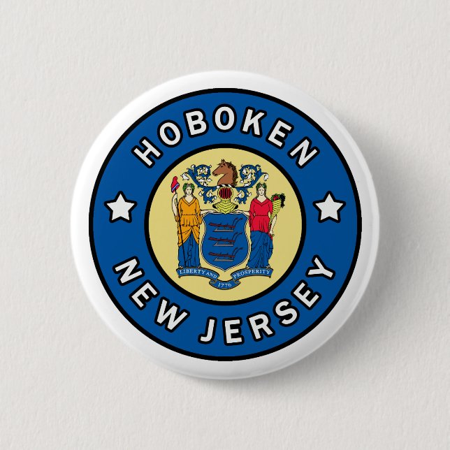 Hoboken New Jersey 6 Cm Round Badge (Front)