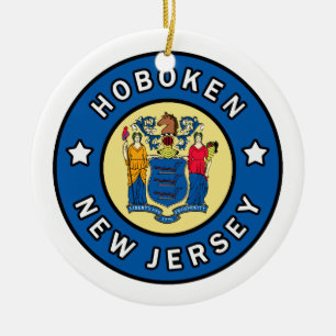 Hoboken New Jersey Ceramic Ornament