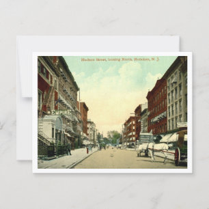 Hoboken NJ, Hudson Street 1910s Postcard