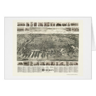 Hoboken, NJ Panoramic Map - 1904