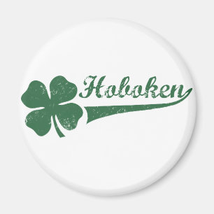 Hoboken NJ Shamrock Magnet