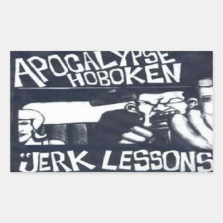 hoboken rectangular sticker