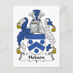 Hobson Family Crest Postcard