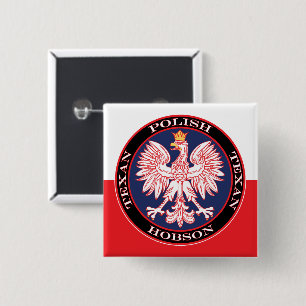 Hobson Polish Texan 15 Cm Square Badge