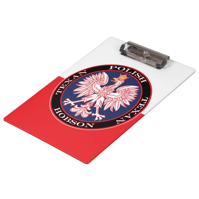 Hobson Polish Texan Clipboard (Angled)