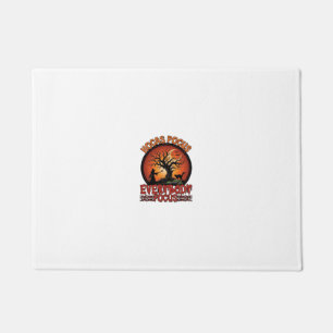 Hocas Pocus Everybody Focus Spooky Tree Witch Cat Doormat