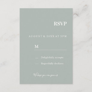 Hochzeits Einladung Antwortkarte RSVP Enclosure Card
