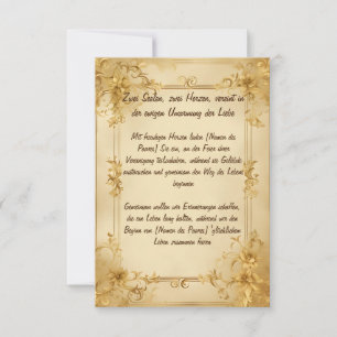 Hochzeitseinladung Wedding Invitation Custom