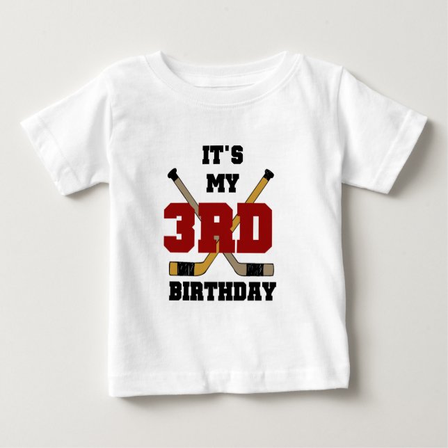 Hockey 3rd Birthday Tshirts and Gifts (Front)
