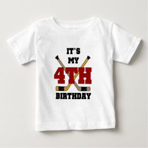 Hockey 4th Birthday Tshirts and Gifts