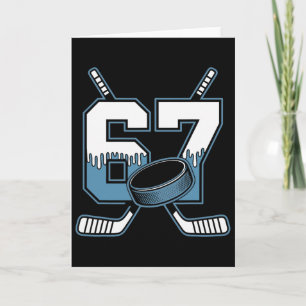 Hockey 67 Six Seven Alpha Slang 6 7 Meme Kids Teac Card