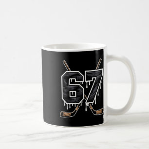 Hockey 67 Six Seven Alpha Slang 6 7 Meme Kids Teac Coffee Mug
