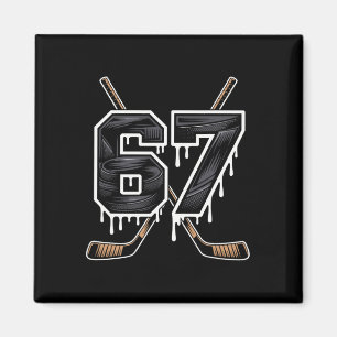 Hockey 67 Six Seven Alpha Slang 6 7 Meme Kids Teac Magnet