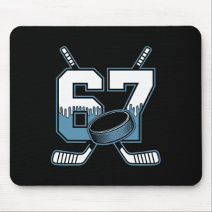 Hockey 67 Six Seven Alpha Slang 6 7 Meme Kids Teac Mouse Pad