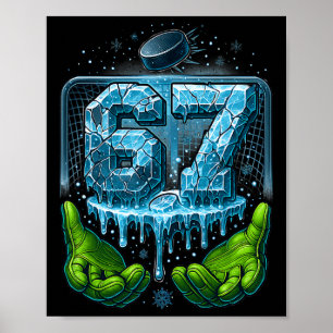 Hockey 67 Six Seven Funny Six Seven 6 7 Gen Alpha  Poster