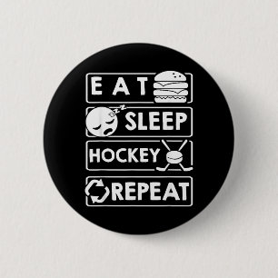 Hockey 6 Cm Round Badge