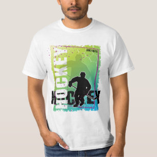 Hockey Abstract Player (male) T-Shirt