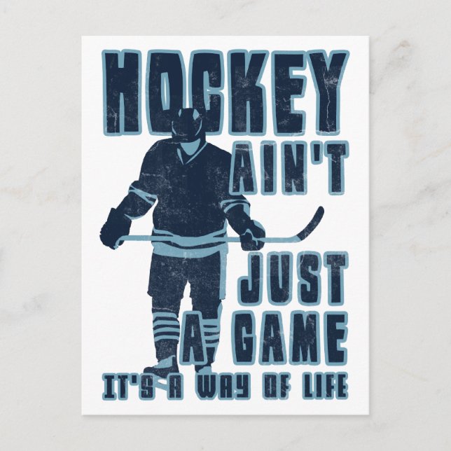 Hockey Ain't Just A Game Postcard (Front)