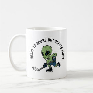 Hockey Alien Coffee Mug