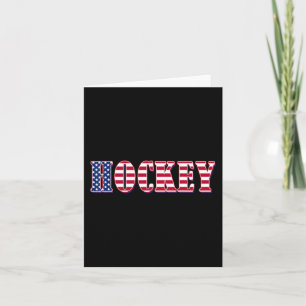 Hockey American Flag - Hockey Card