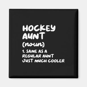 Hockey Aunt Definition Funny Amp; Sassy Sports Magnet