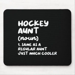 Hockey Aunt Definition Funny Amp; Sassy Sports Mouse Pad