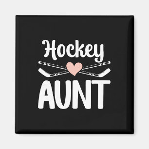 Hockey Aunt Of A Hockey Player Cute Ice Hockey Aun Magnet