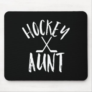 Hockey Aunt Sports Fan Womens Cheer Vintage Gift Mouse Pad