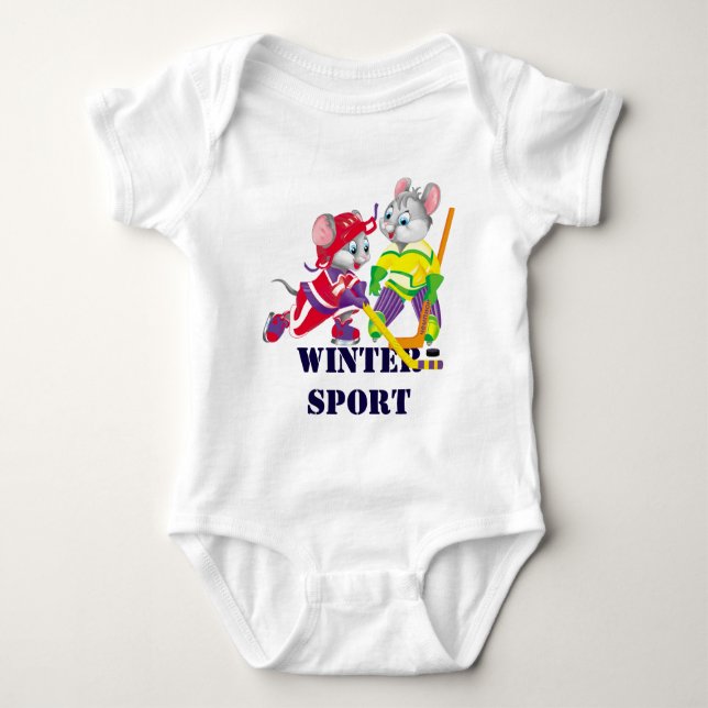 hockey baby bodysuit (Front)