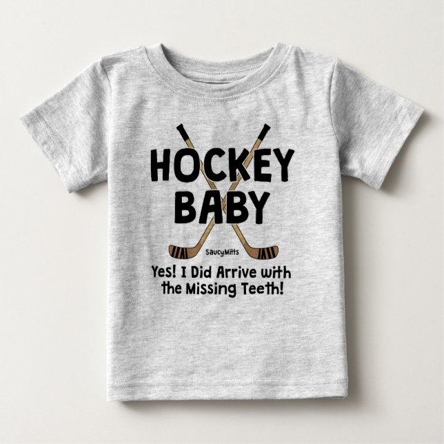 Hockey Baby Missing Teeth Baby T-Shirt (Front)