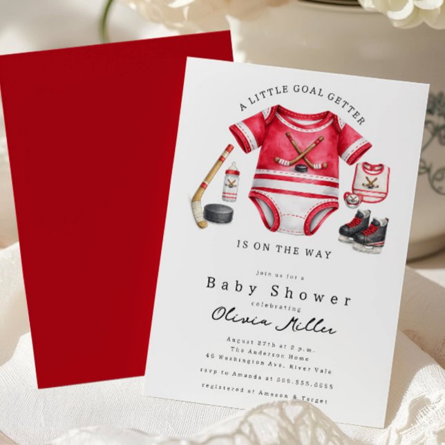 Hockey Baby Shower Invitation (Creator Uploaded)