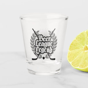 Hockey Beer League Legend Shot Glass