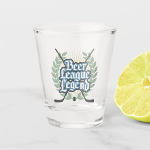 Hockey Beer League Legend Shot Glass
