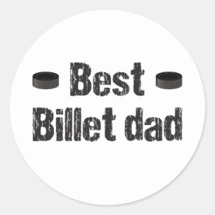 Hockey Best Billet Dad Classic Round Sticker