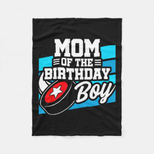 Hockey Birthday - Birthday Mum - Boys Hockey Birth Fleece Blanket