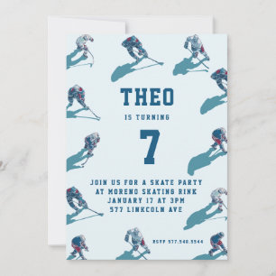 Hockey Birthday Invitation