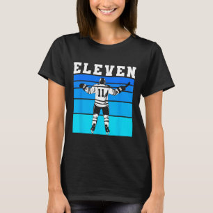Hockey Boy 11th Birthday Eleven Ice Hockey Birthda T-Shirt