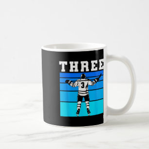 Hockey Boy 3rd Birthday Three Ice Hockey Birthday Coffee Mug
