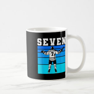 Hockey Boy 7th Birthday Seven Ice Hockey Birthday  Coffee Mug