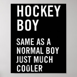 Hockey Boy Definition Funny Poster