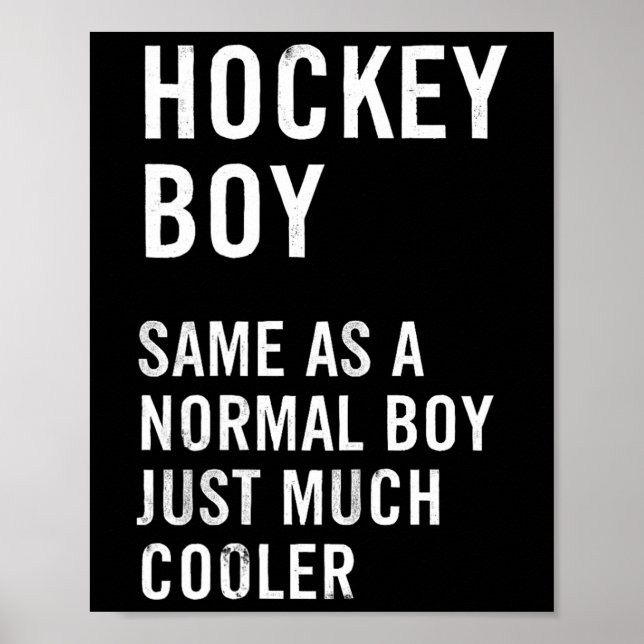 Hockey Boy Definition Funny  Poster (Front)