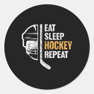 Hockey Boys Classic Round Sticker