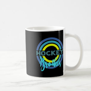 Hockey Brother With Modern Hockey Circles Coffee Mug