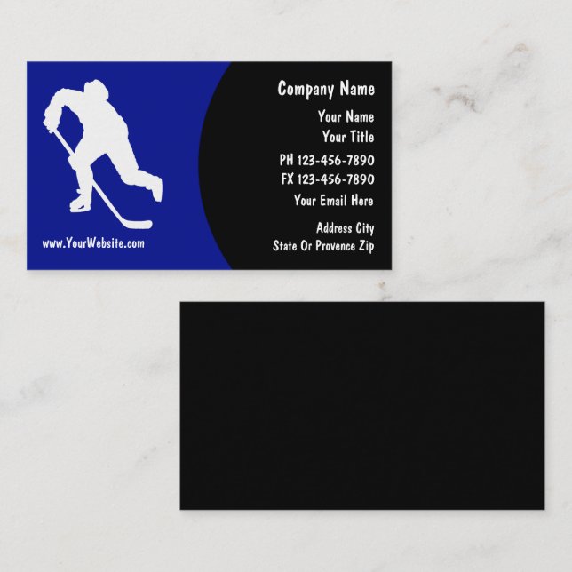 Hockey Business Cards (Front/Back)