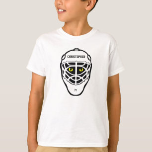 Hockey Cat Eyes Helmet Kids Tee