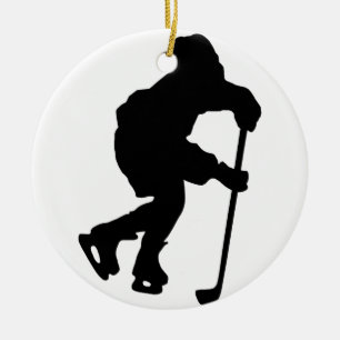 Hockey Ceramic Ornament