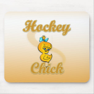 Hockey Chick Mouse Pad