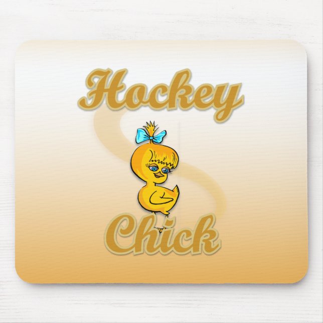 Hockey Chick Mouse Pad (Front)