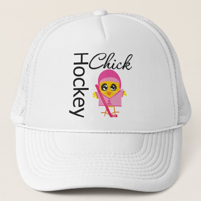 Hockey Chick Trucker Hat (Front)