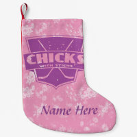 Hockey Chicks With Sticks Christmas Stocking